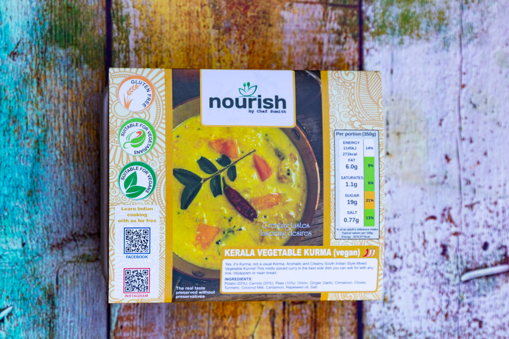 Keralan Style Vegetable Kurma (Vegan) Frozen in a box